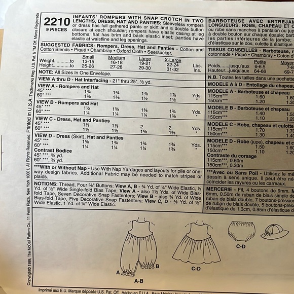 McCalls Baby Wear - Picture 2 of 4